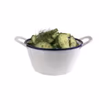 (6 pz) Ciotola | ENAMEL LOOK - in Melamina - 300ml - 150x115x65mm - con maniglie - Bianco/Blu