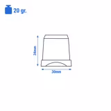Eiswürfelbereiter - Zylinder - 20 kg/24 h