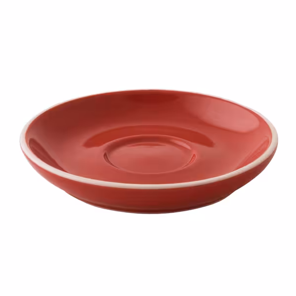 (6 st) COLORS - Kaffefat - Ø 120 mm - röd