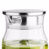 (6 buc) Carafă din sticlă - 1.5 L - sticlă - cu capac cu sită - transparent