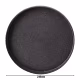(60 pcs) Plate - flat - Bio-Compound - Ø240mm - Grey