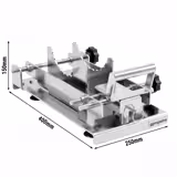 Pineapple guillotine cutter – stainless steel – manual – with handle