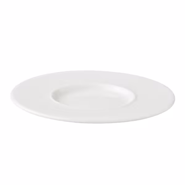 (6 szt.) WHITE DELIGHT - Spodek do cappuccino - Ø130mm - Biały