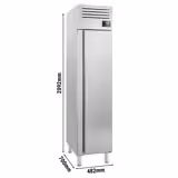 Armoire réfrigérée négative en acier inoxydable PREMIUM PLUS – GN 1/1 – 325 litres – avec 1 porte
