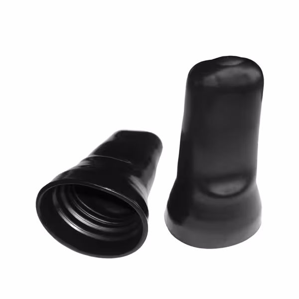 (6 pcs) Bar Professional - Pourer Dust Caps - 30x80x20mm - Plastic - Black - CE-stamped