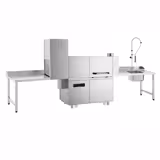 Commercial Conveyor Dishwasher - Digital - 47kW - with Dryer - with Integral Detergent & Rinse Aid Pumps - with Left-hand Feed Table