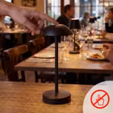 LED Table Lamp - ALVA MICRO - Rechargeable - Cordless - 3-step dimmable - Ø80mm - Copper - with Charging Dock