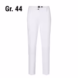 (6 pieces) KARLOWSKY | Men's 5-Pocket Work Trousers – White - Size 44 - Organic Cotton Stretch