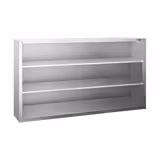 Edelstahl Wandhängeschrank PREMIUM - 1600x400mm - ohne Schiebetür - 1000mm hoch