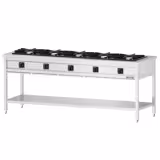 Gasfornuis - Giuseppe 600 - 2100x600mm - 42,5 kW - 5-pits