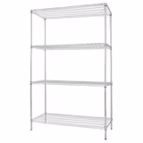 Étagère Inox – 1200 x 450 mm – 4 niveaux – Chromé