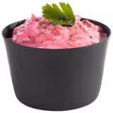 (6 buc) Bol | LEVANTE - Oțel inoxidabil - 0,20 litri - pătrat - 85x85x55 mm - stivuibil; nu compatibil mașină de spălat vase - Negru