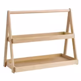 Alzata per buffet - VALO - Legno di quercia (oliato) - Rettangolare - 530x265mm; superiore GN 2/4 - 2 ripiani - Altezza: 445mm