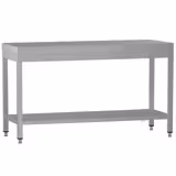 Edelstahl Arbeitstisch ECO - 1800x600mm - mit Grundboden