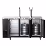 Draft Beer Dispenser / Kegerator - 3x 50L kegs - 1850x620mm - 3 Taps