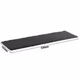 (6 uds) Bandeja de pizarra natural - GN 2/4 - Set de 6 piezas - 530x162mm - Negro