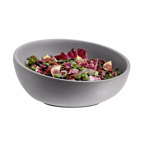 (6 pcs) Bowl - ELEMENT - Concrete - 2.5L - square - 295x295mm - Depth: 145mm - Grey