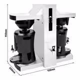 Filterkaffeemaschine - 2x 5 Liter - mit 2 Brüharmen & Heißwasserausgabe - inkl. Thermobehälter