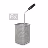 6x 1/6 Panier à pâtes - 145x145x200mm - Inox - Série 900 - compatible avec GNB499E, GNB899E, ENB499P