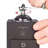 (6 Stück) PEUGEOT | LE MOULIN D'OLIVIER ROELLINGER - Pfeffer-/Gewürzmühle mit Kurbel - Schokolade - Höhe: 130mm