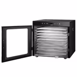 Dörrgerät / Dörrautomat - mit 10 Ablagen - Schwarz - 800 Watt