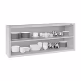 Pensile a giorno in acciaio inox ECO - 1600x400mm - a giorno (senza ante) - 650mm di altezza