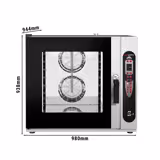 Forno combinado - Digital - 6x GN 2/1 ou 12 GN 1/1 - incl. autolimpeza e sensor de temperatura