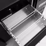 Hűtött munkaasztal ECO - 1462x513 mm - 250 liter - 4 fiók, ventilációs hűtés, automatikus leolvasztás & digitális termosztát - fekete