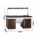 Refrigerated Buffet Counter with Cooling Plate – 1600 x 1000 mm – 750 W