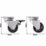 Roulettes pour congélateurs coffres - Jeu de 4 roulettes dont 2 avec frein - pour TTG449N, TTG466EN, TTG534EN & TTG553N