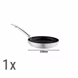 (6 pcs) Frying Pan Set - Aluminium - Non-stick - suitable for gas, ceramic and electric hobs - 6-piece