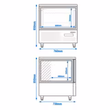 Snelvriezer (Blast Freezer) - tafelmodel - 5x GN 1/1