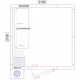 Étagère de base en aluminium - 1315 x 1800 mm - Capacité de charge : 600 kg