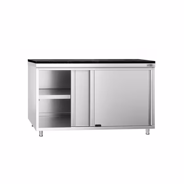 RST-työkaappi PREMIUM – 1400 x 700 mm – liukuovella – graniittinen työtaso mukana