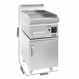 Plaque de cuisson électrique - 3,6 kW - Rainurée - avec sous-structure à 1 porte