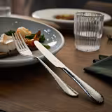 (12 pieces) WMF | Sitello Table Knife – 18/10 Stainless Steel - Polished - Hammered Finish