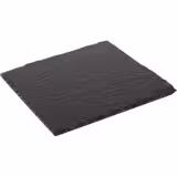 (6 pz) Vassoio in ardesia naturale - Quadrato - 250x250mm - Altezza: 7mm - Nero