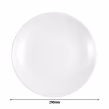 (6 pieces) SELTMANN WEIDEN | Meran Steak & More Side Plates – Flat – Ø 290 mm – White Porcelain – Stackable