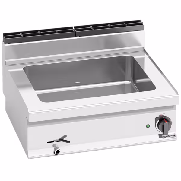 Countertop Bain Marie - 2x GN 1/1 - 2,4 kW - with Drain Tap