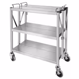 Carro de servicio - plegable - 880x500mm - con 3 estantes