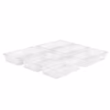 (6 pcs) Polycarbonate Container GN 1/3 - Clear - 3.6L - Depth: 100mm