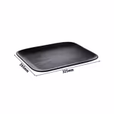 (6 stuks) GN-dienblad NERO - Melamine - GN 1/2 - hoogte: 25mm - Zwart