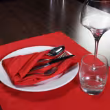 (10 pcs) Vienna Damask Placemats - 30x45cm - Fire Red