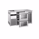 Commercial Refrigerated Beer Counter PREMIUM – 1-Glass Door – 2 Glass Drawers