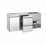 Barkoelkast PREMIUM - 1950x700mm - 1 deur & 2 laden