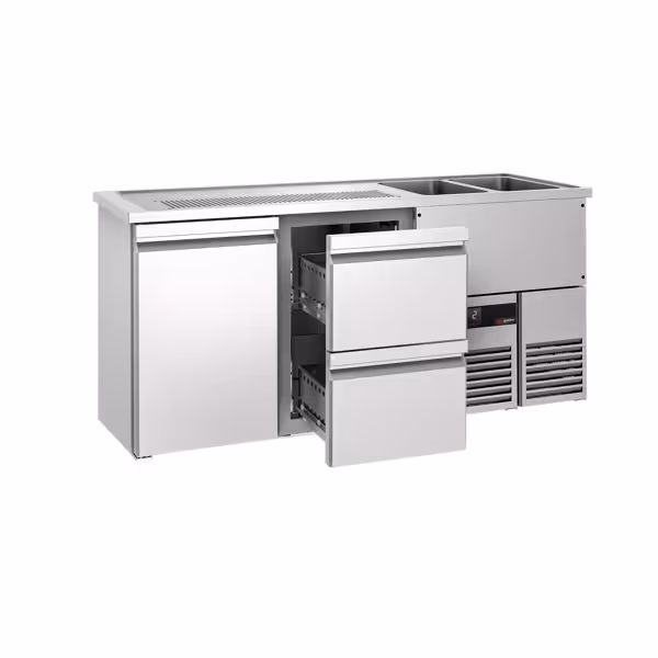 Bierkoeling PREMIUM - 1950x700mm - 1 deur & 2 laden