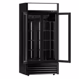 Réfrigérateur à boissons - 630 litres - avec 2 portes vitrées et écran publicitaire - pour le Royaume-Uni