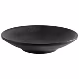 (6 pcs) NERO | Canapé Plate - Melamine - Ø150mm - Black