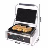 Table de préparation – 1210 mm – 4 tiroirs – pour 9 bacs GN 1/6 – incl. grill de contact