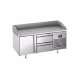 Commercial Pizza Prep Counter - Granite Top PREMIUM PLUS - 1490x700mm - with 1 doors & 2 drawers